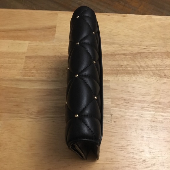 BNWT Coach Black Leather Wallet on Chain Purse - Picture 3 of 8